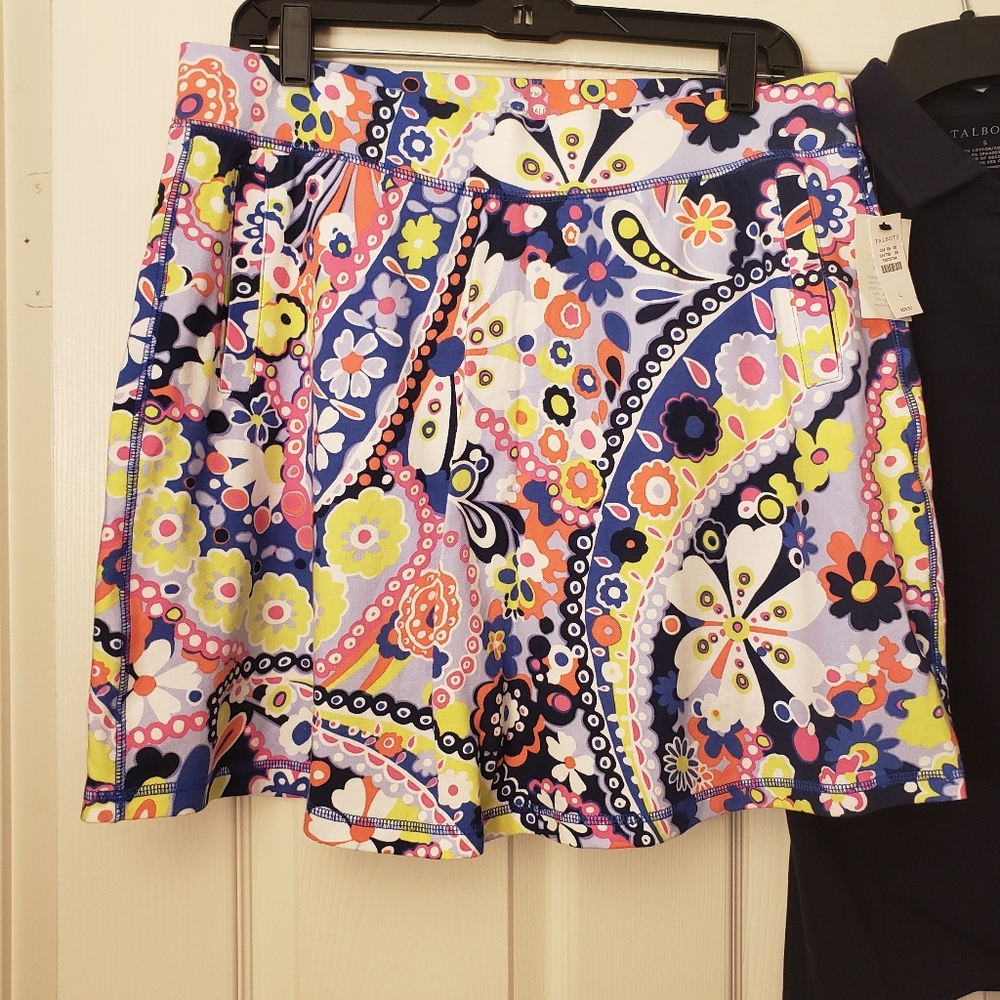 Flowered Talbots skirt NWT